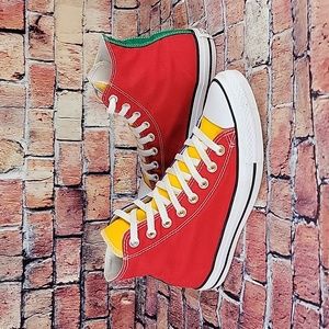 CONVERSE ALL-STAR CHUCK TAYLOR HITOP SHOES,  WOMANS SIZE 9 EUC